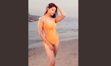 Actor Nikkita Ghag flaunts an orange bikini, says "Colors are not associated with any religion."