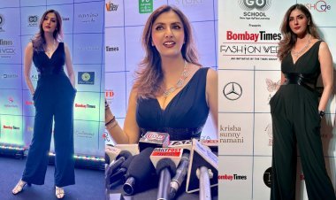 Jyoti Saxena aced the jumpsuit look as she attended the BTFW for her dear friend Rohit K Verma