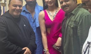 Urvashi Rautela Attends The Special Screening Of Her Bollywood debut's Director Anil Sharma's GADAR 2