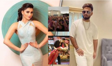 Urvashi Rautela Yet Once Again Royally ignores Rishabh Pants Chant While promoting her music video Hum To Deewane with Elvish Yadav