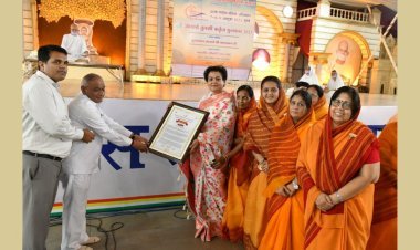 National Women Commission Chairperson Rekha Sharma honored with “Acharya Tulsi Karritva Award 2023” in Nandanvan, Mumbai