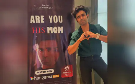 Actor Rohan Rajput shines bright with his remarkable performance in Bollywood OTT Web Film ARE YOU HIS MOM 