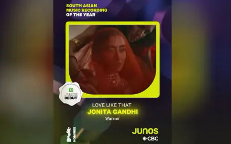 From JUNO Nominee to Lolla India: Jonita Gandhi's Big Stage Appearance