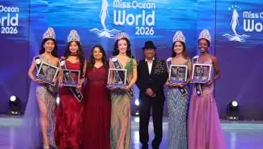 British Beauty Molly-Marie Buckley Steals the Crown at Miss Ocean World 2026; India's Heena Thakur Sizzles Into Top 3
